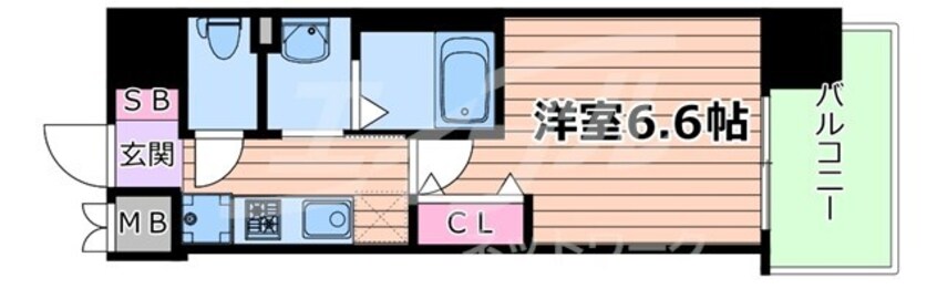 間取図 大阪メトロ今里筋線/蒲生四丁目駅 徒歩8分 7階 築1年