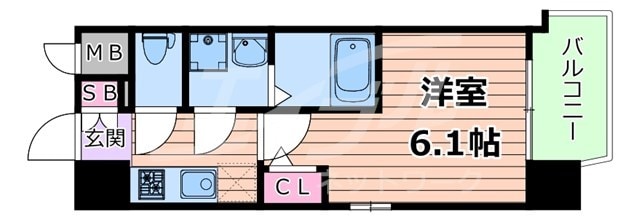 間取り図 大阪環状線/桜ノ宮駅 徒歩3分 11階 築2年