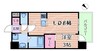 学研都市線<片町線>・JR東西線/放出駅 徒歩7分 5階 1年未満 1LDKの間取り