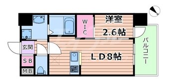 間取図 学研都市線<片町線>・JR東西線/放出駅 徒歩7分 7階 1年未満