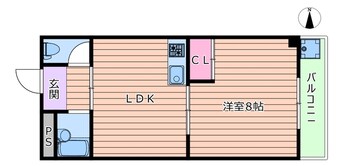 間取図 大阪メトロ中央線/緑橋駅 徒歩10分 3階 築47年
