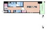 京阪本線・鴨東線/森小路駅 徒歩3分 12階 築浅 1Kの間取り