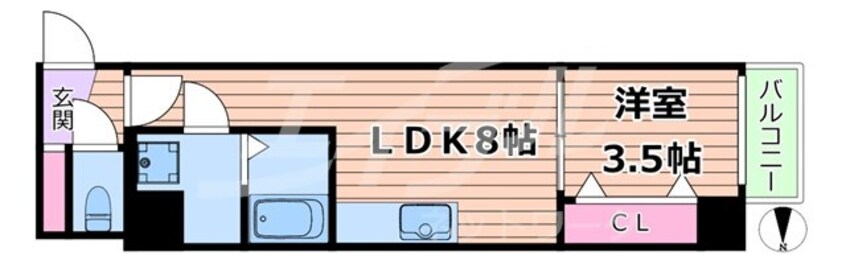 間取図 大阪メトロ今里筋線/新森古市駅 徒歩11分 3階 1年未満