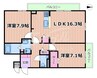 大阪メトロ谷町線/千林大宮駅 徒歩5分 2階 1年未満 1LDK+Sの間取り