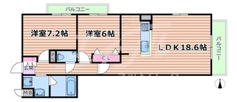 間取図 大阪メトロ谷町線/千林大宮駅 徒歩5分 2階 1年未満