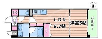 間取図 京阪本線・鴨東線/森小路駅 徒歩8分 3階 1年未満