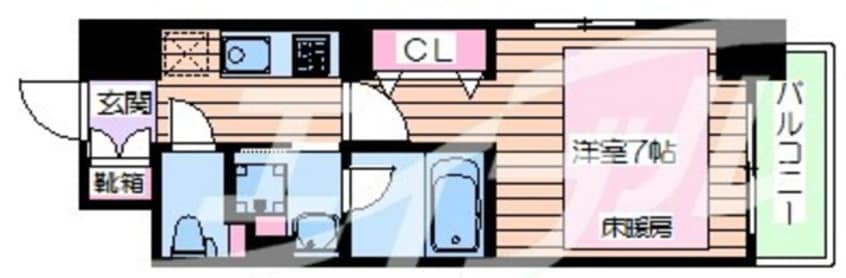 間取図 大阪環状線/天満駅 徒歩5分 8階 築5年