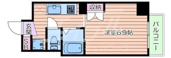 間取図 大阪メトロ谷町線/中崎町駅 徒歩7分 15階 築9年