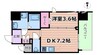 大阪環状線/福島駅 徒歩8分 7階 築浅 1DKの間取り
