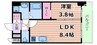 阪急神戸線/中津駅 徒歩10分 2階 1年未満 1LDKの間取り