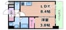 阪急神戸線/中津駅 徒歩10分 5階 築浅 1LDKの間取り