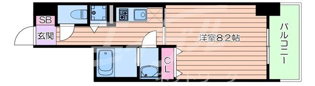 間取り図 大阪メトロ堺筋線/北浜駅 徒歩2分 7階 築3年