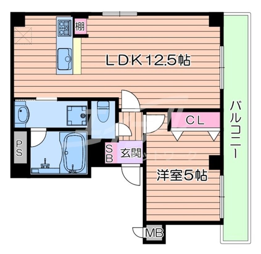 間取図 学研都市線<片町線>・JR東西線/鴫野駅 徒歩3分 8階 1年未満