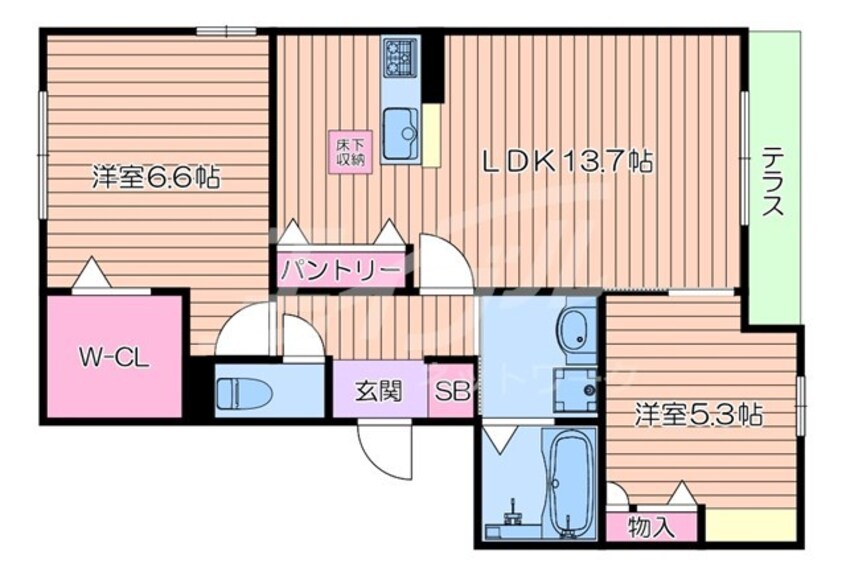 間取図 京阪本線・鴨東線/千林駅 徒歩7分 1階 1年未満