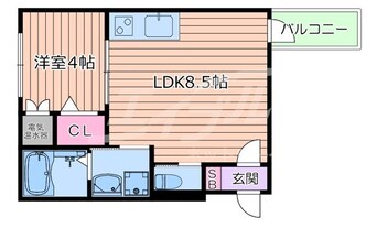 間取図 大阪メトロ中央線/緑橋駅 徒歩12分 2階 1年未満