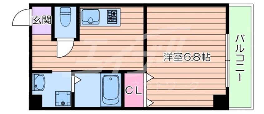 間取図 学研都市線<片町線>・JR東西線/放出駅 徒歩5分 3階 1年未満