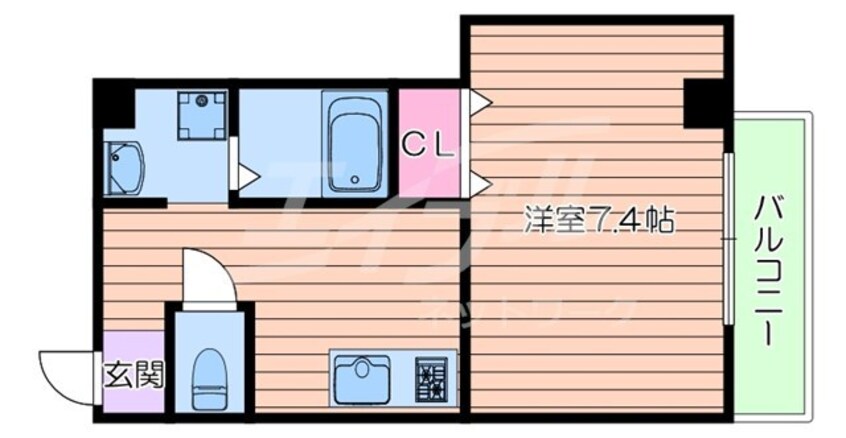 間取図 学研都市線<片町線>・JR東西線/放出駅 徒歩5分 4階 1年未満