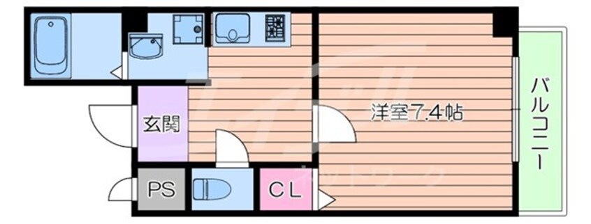 間取図 学研都市線<片町線>・JR東西線/放出駅 徒歩5分 5階 1年未満