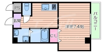 間取図 学研都市線<片町線>・JR東西線/放出駅 徒歩5分 6階 1年未満