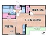 仮称D-ROOM鶴見区今津南４丁目 2LDKの間取り