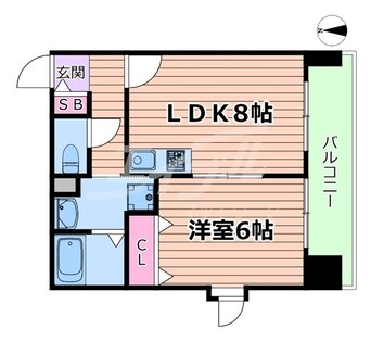 間取図 大阪メトロ長堀鶴見緑地線/今福鶴見駅 徒歩6分 3階 築26年