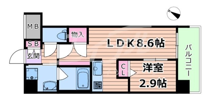 間取図 コンフォリア・リヴ京橋