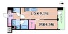 大阪メトロ谷町線/都島駅 徒歩1分 9階 1年未満 1LDKの間取り