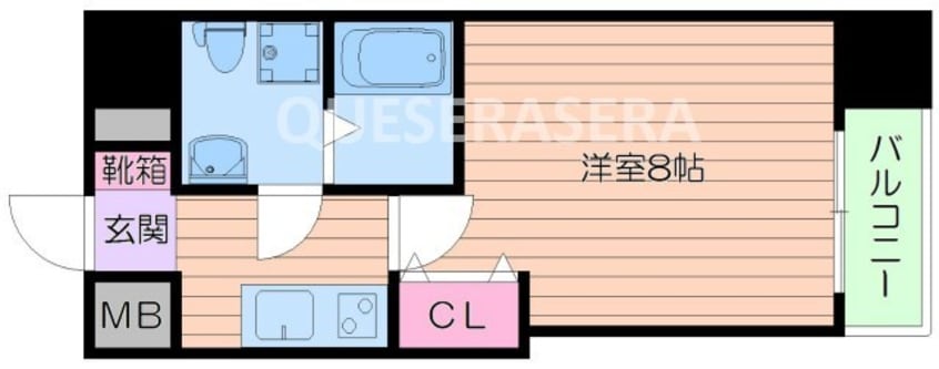 間取図 大阪メトロ堺筋線/北浜駅 徒歩5分 12階 築13年