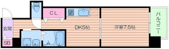 間取図 大阪メトロ堺筋線/堺筋本町駅 徒歩3分 8階 築10年