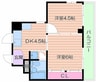 京阪本線・鴨東線/天満橋駅 徒歩6分 7階 築39年 2DKの間取り