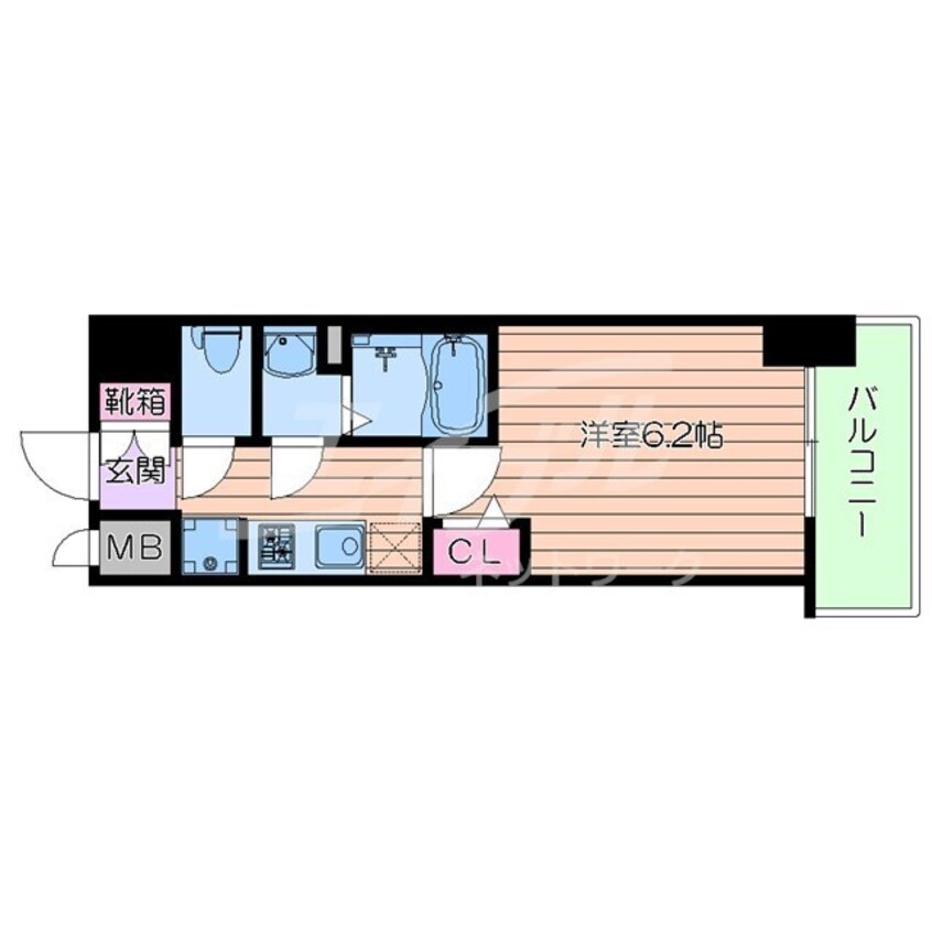 間取図 大阪メトロ谷町線/天満橋駅 徒歩5分 4階 築5年