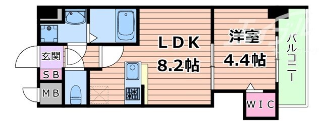 間取り図 大阪メトロ谷町線/天神橋筋六丁目駅 徒歩9分 4階 築1年