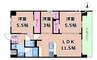 大阪メトロ谷町線/中崎町駅 徒歩4分 6階 1年未満 3LDKの間取り