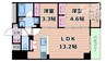 大阪メトロ谷町線/天満橋駅 徒歩3分 10階 1年未満 2LDK+Sの間取り