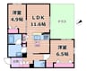 おおさか東線/城北公園通駅 徒歩7分 1階 建築中 2LDKの間取り