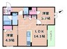 おおさか東線/城北公園通駅 徒歩7分 3階 建築中 2LDKの間取り