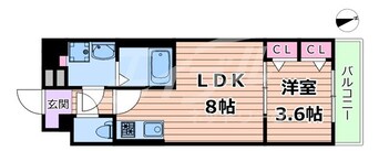 間取図 大阪メトロ中央線/緑橋駅 徒歩6分 4階 1年未満