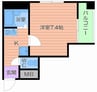 サンハイツ竹林 1Kの間取り
