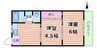 大阪メトロ谷町線/千林大宮駅 徒歩12分 1階 築46年 2Kの間取り