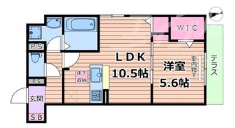 間取図 学研都市線<片町線>・JR東西線/放出駅 徒歩11分 1階 1年未満