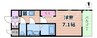 大阪メトロ中央線/緑橋駅 徒歩8分 3階 建築中 1Kの間取り