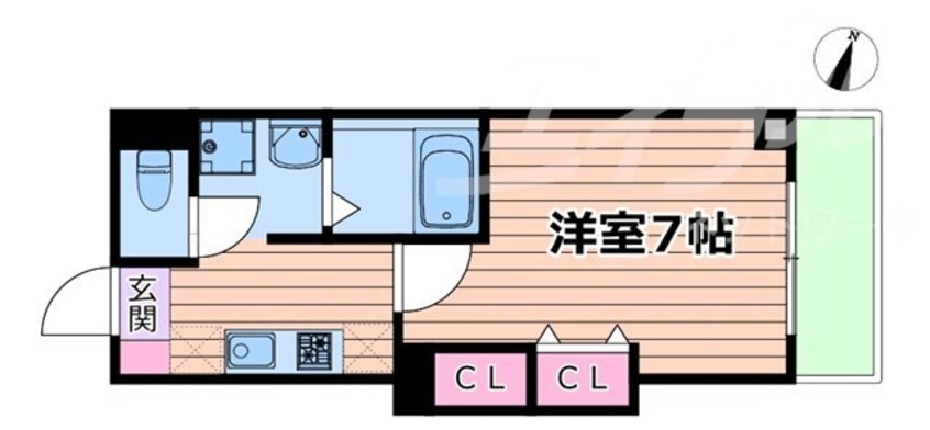 間取図 おおさか東線/城北公園通駅 徒歩10分 3階 1年未満