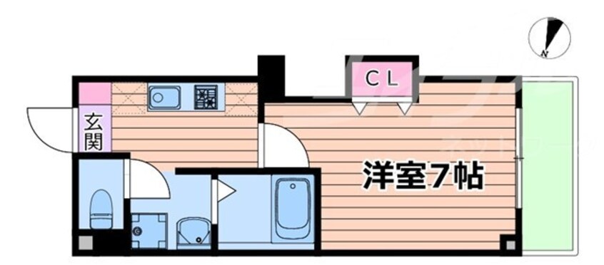 間取図 おおさか東線/城北公園通駅 徒歩10分 3階 1年未満