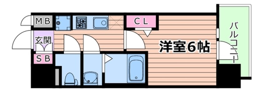 間取図 大阪メトロ中央線/深江橋駅 徒歩10分 9階 1年未満