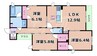 学研都市線<片町線>・JR東西線/徳庵駅 徒歩3分 1階 築6年 3LDKの間取り