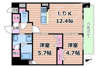 間取図 学研都市線<片町線>・JR東西線/徳庵駅 徒歩10分 2階 建築中