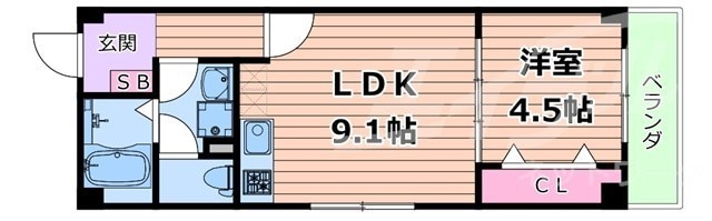 間取り図 大阪メトロ中央線/緑橋駅 徒歩9分 2階 1年未満