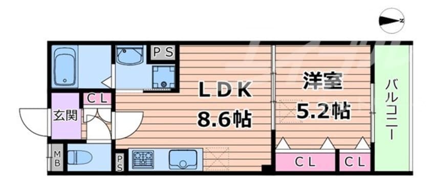 間取図 大阪メトロ長堀鶴見緑地線/門真南駅 徒歩15分 3階 建築中