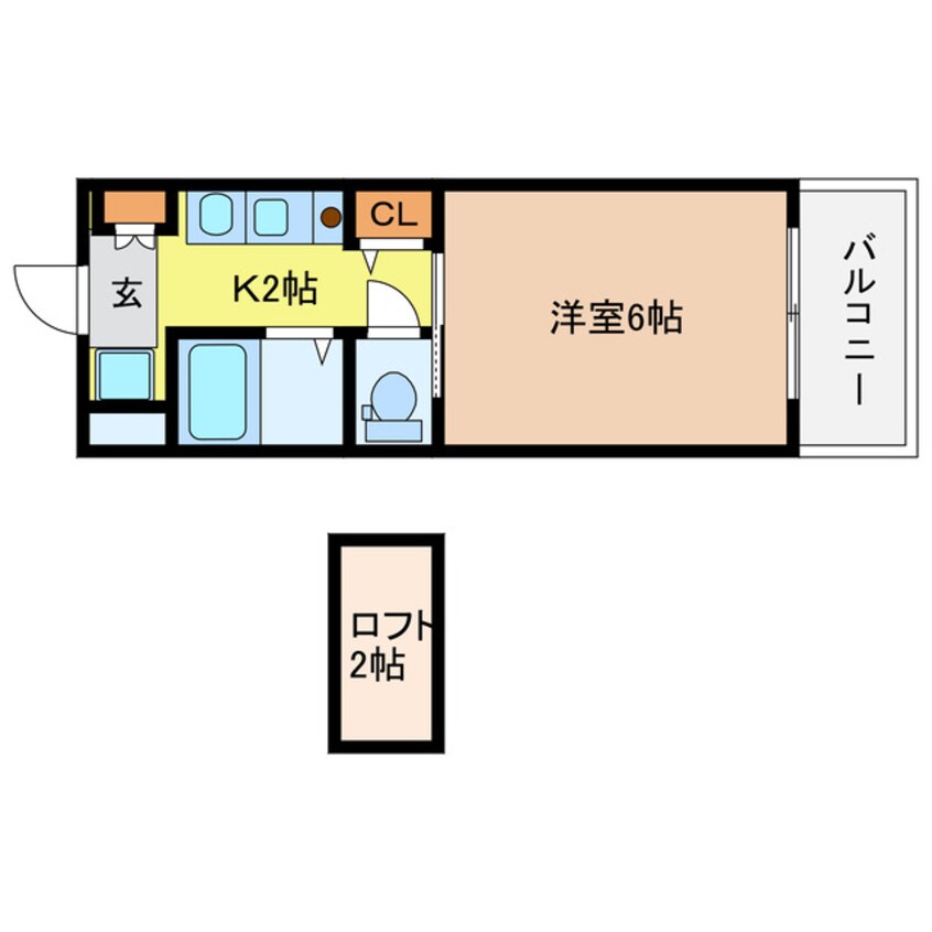 間取図 エステムコ－ト大阪・中之島南