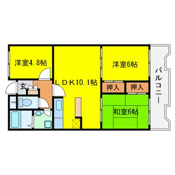 間取図 デュオ玉川